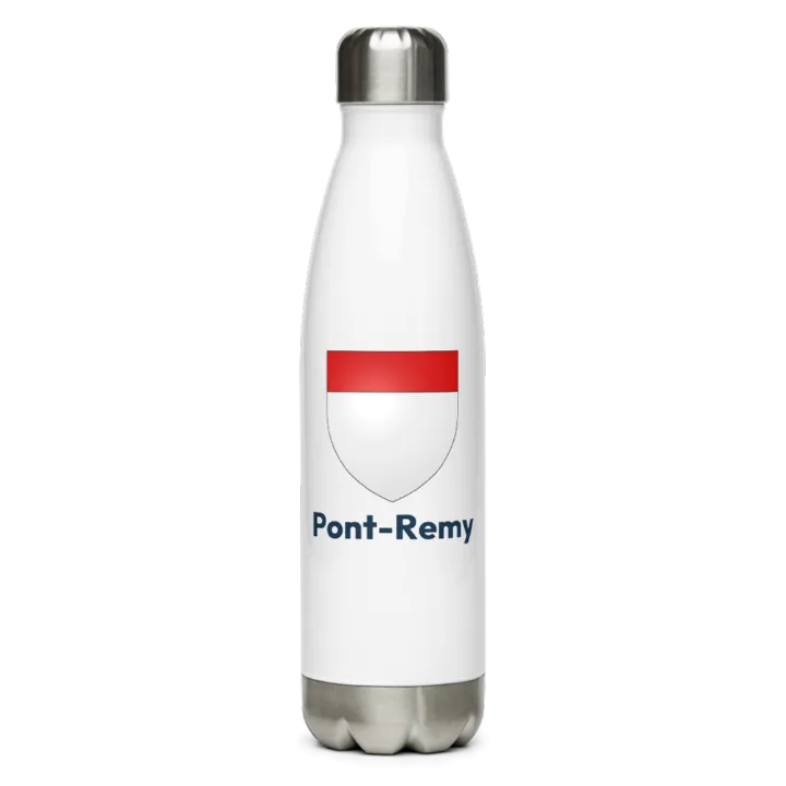 Gourde inox — blason de Pont-Remy