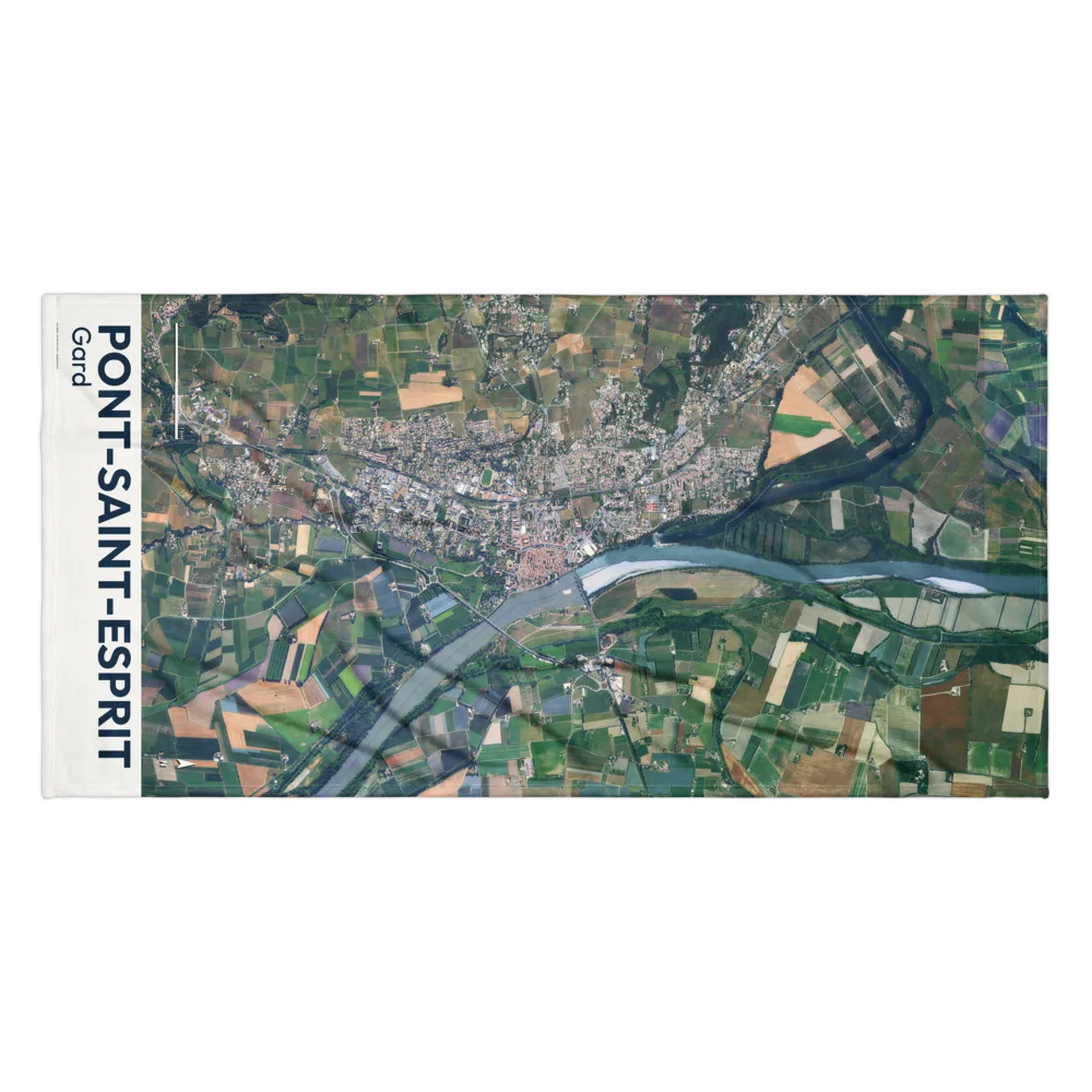Serviette cartographique — carte de Pont-Saint-Esprit