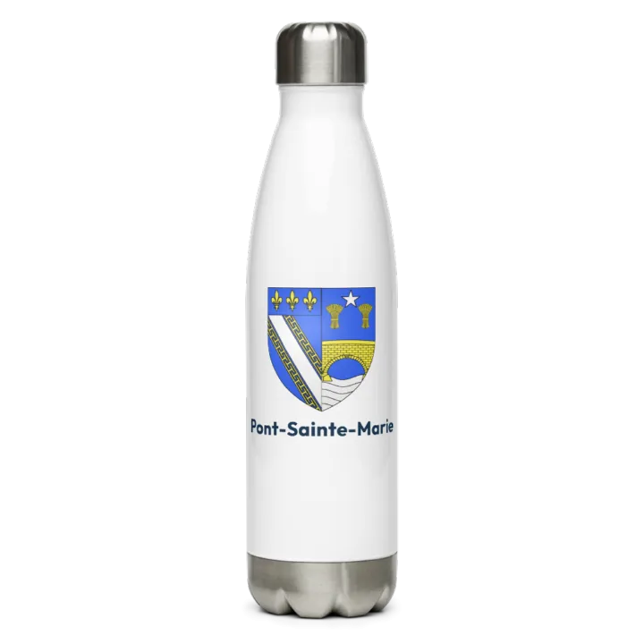 Gourde inox — blason de Pont-Sainte-Marie