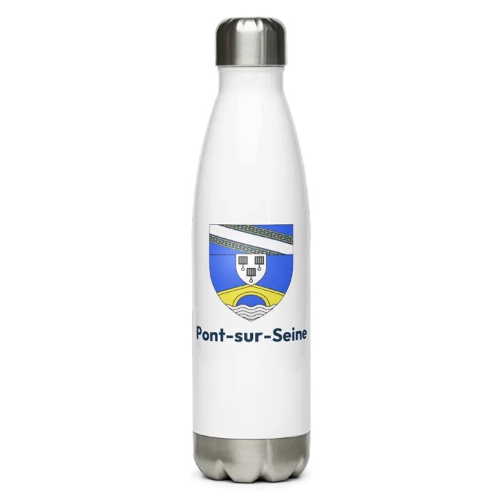 Gourde inox — blason de Pont-sur-Seine