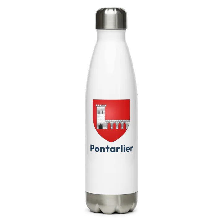Gourde inox blason de Pontarlier