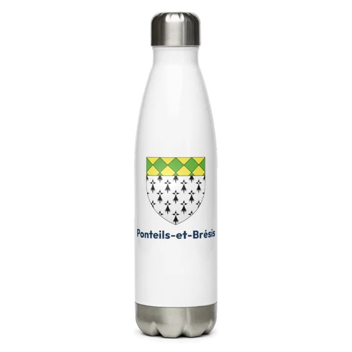 Gourde inox blason de Ponteils-et-Brésis