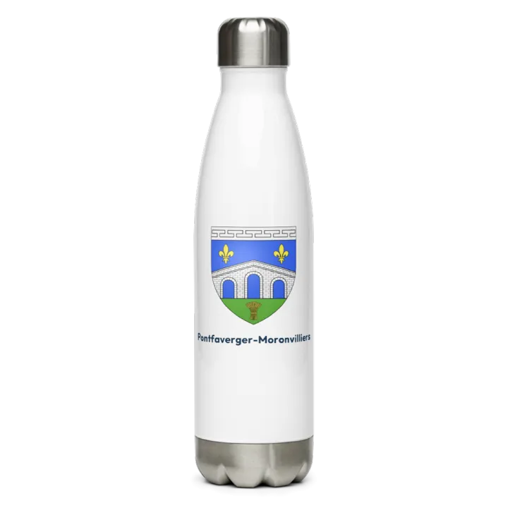 Gourde inox blason de Pontfaverger-Moronvilliers