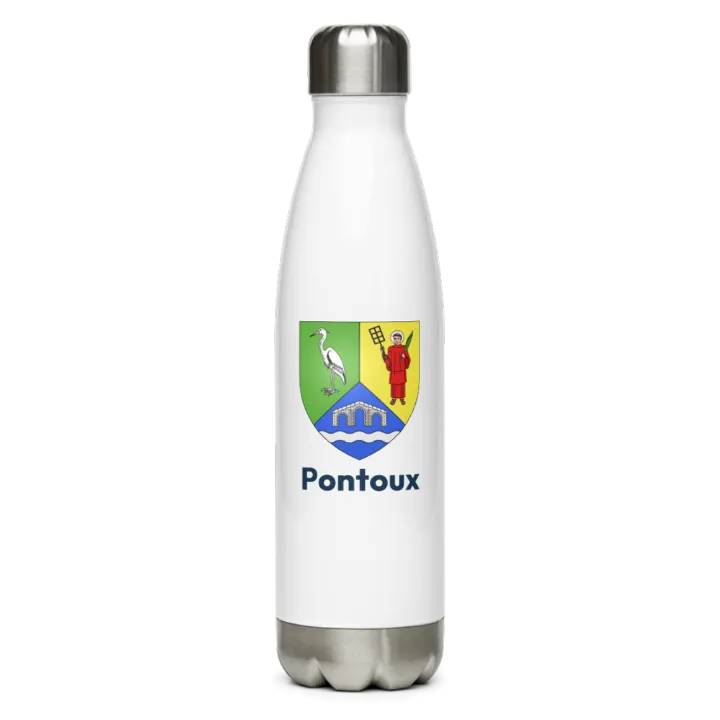 Gourde inox blason de Pontoux