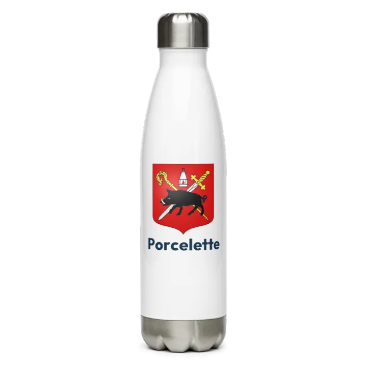 Gourde inox blason de Porcelette