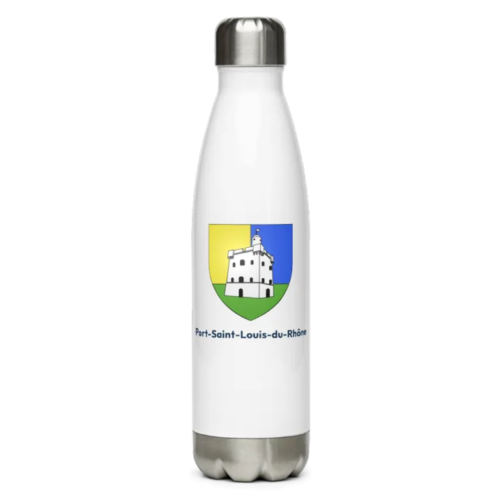 Gourde inox — blason de Port-Saint-Louis-du-Rhône