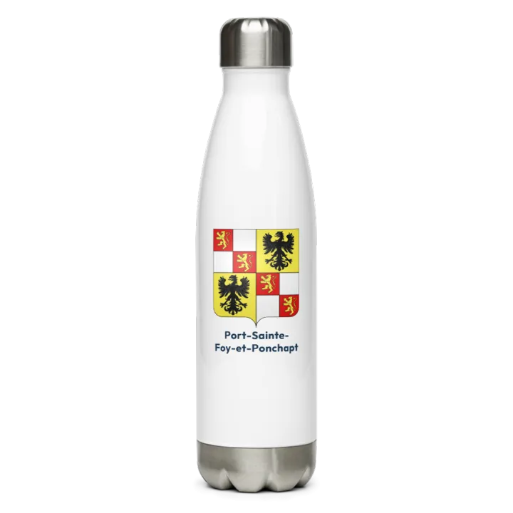 Gourde inox blason de Port-Sainte-Foy-et-Ponchapt
