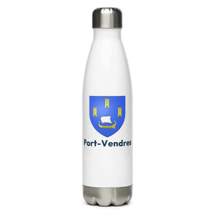 Gourde inox blason de Port-Vendres