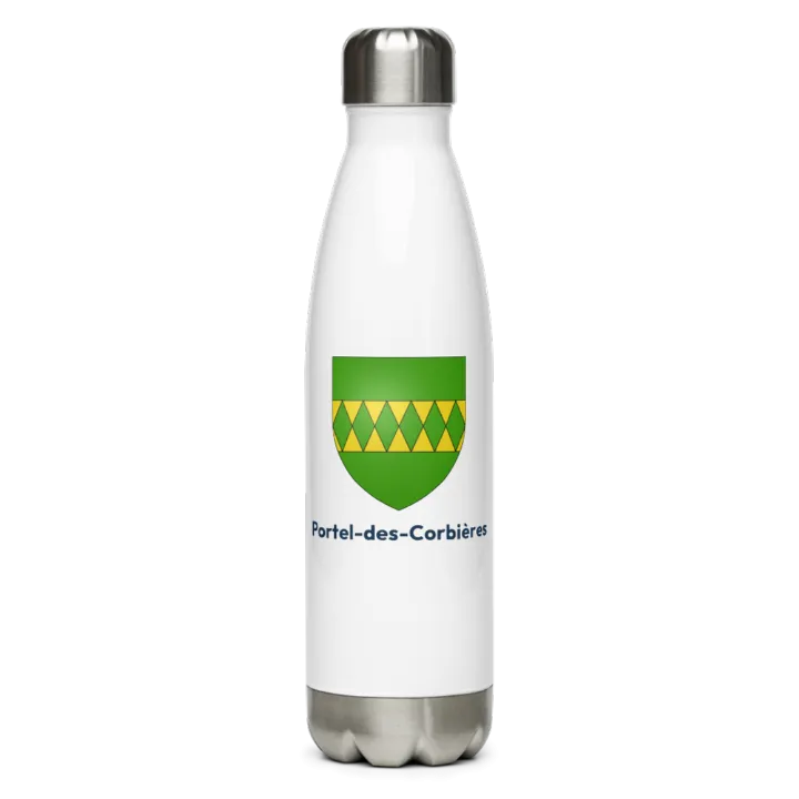 Gourde inox blason de Portel-des-Corbières