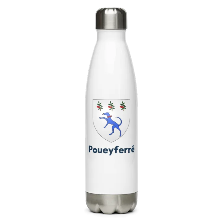 Gourde inox blason de Poueyferré