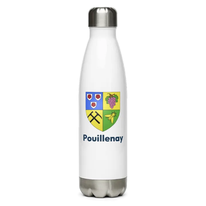 Gourde inox blason de Pouillenay