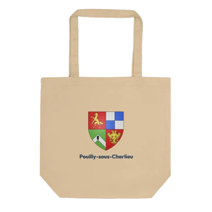 Tote bag coton bio — blason de Pouilly-sous-Charlieu