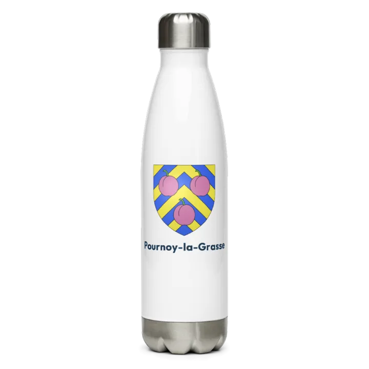 Gourde inox blason de Pournoy-la-Grasse