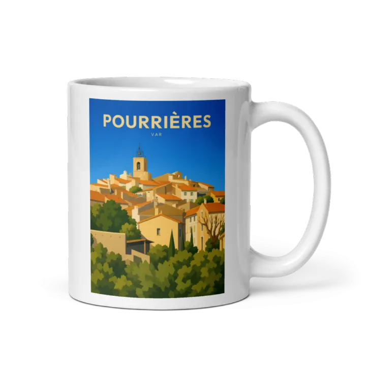 Mug — Pourrières et ses maisons colorées