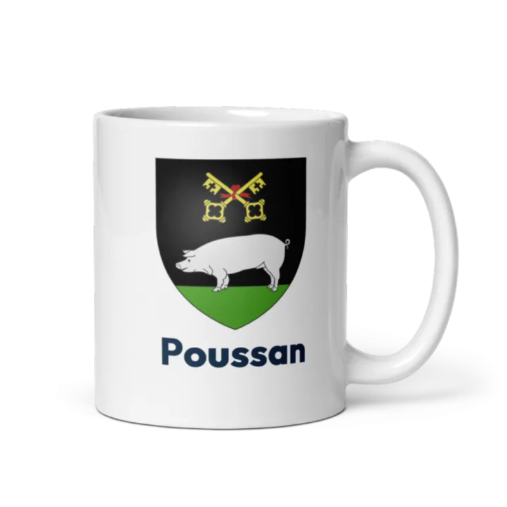 Mug blason de Poussan