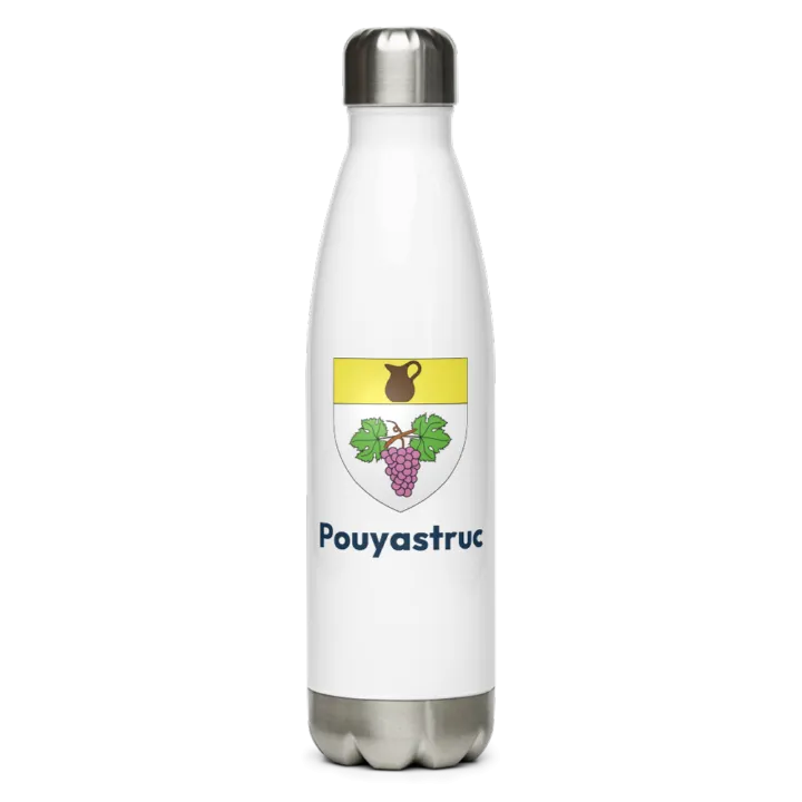 Gourde inox blason de Pouyastruc