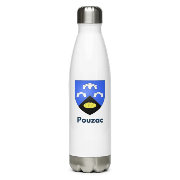 Gourde inox blason de Pouzac