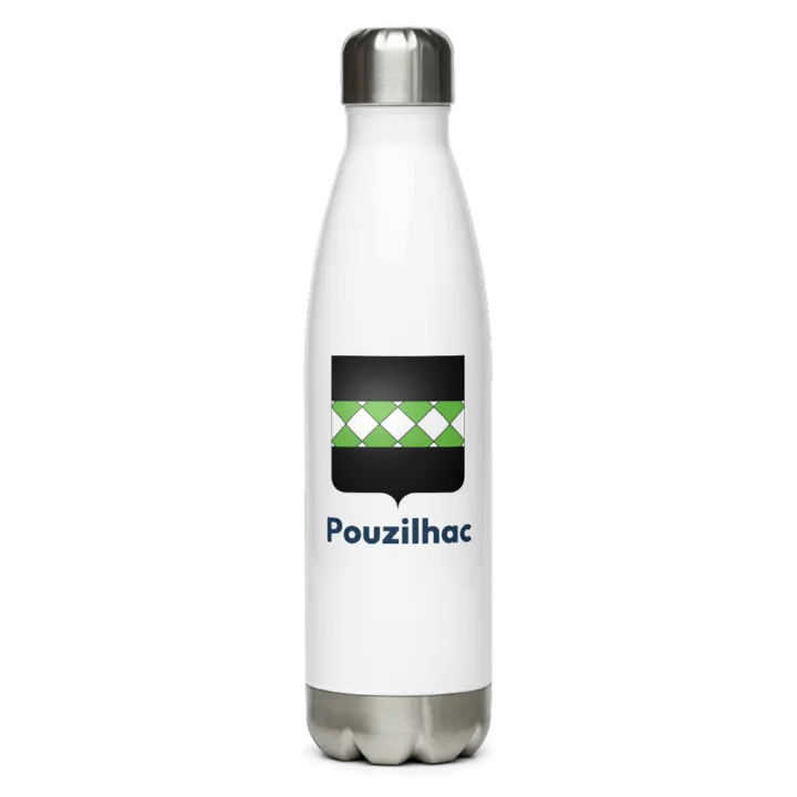 Gourde inox blason de Pouzilhac