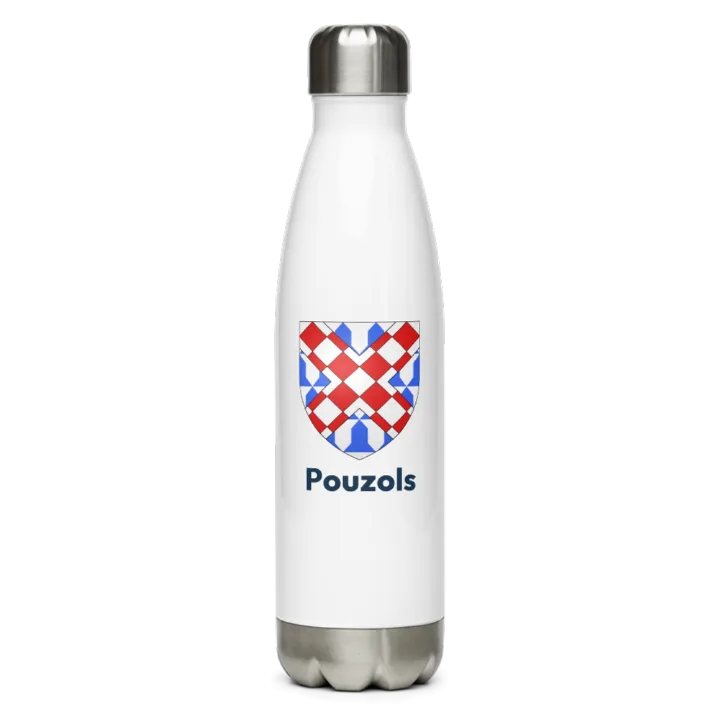 Gourde inox blason de Pouzols