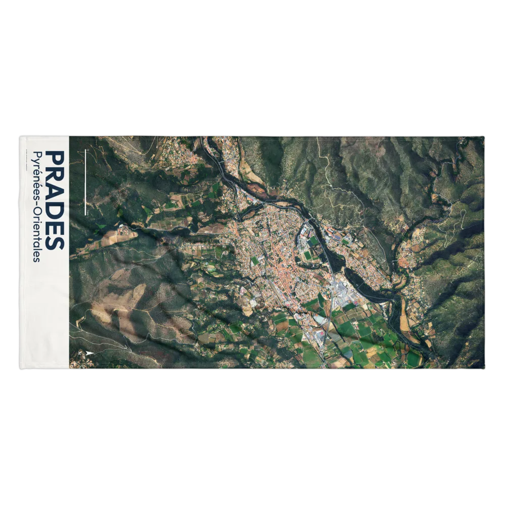 Serviette cartographique — carte de Prades