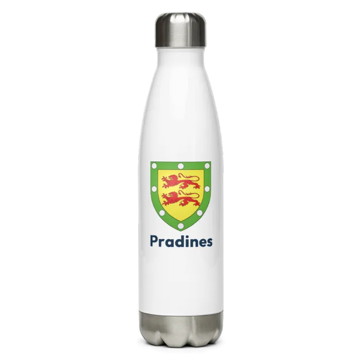 Gourde inox blason de Pradines