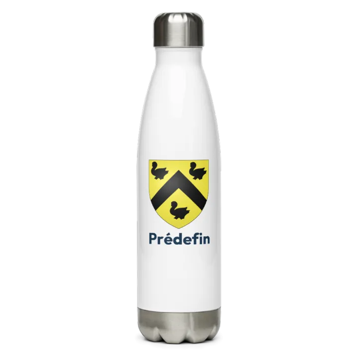 Gourde inox — blason de Prédefin