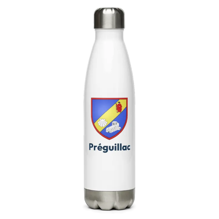 Gourde inox blason de Préguillac