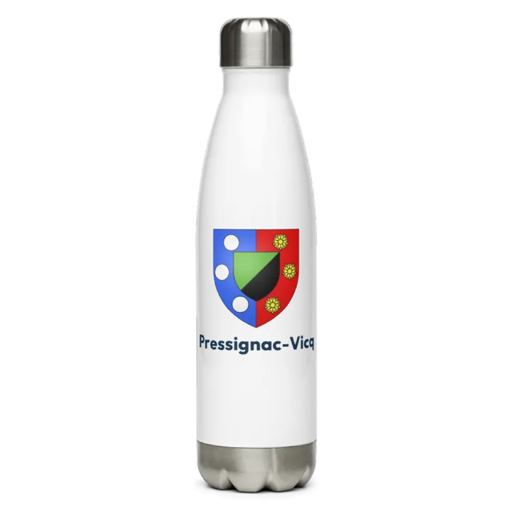 Gourde inox blason de Pressignac-Vicq
