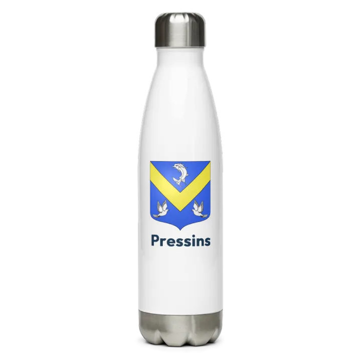 Gourde inox blason de Pressins