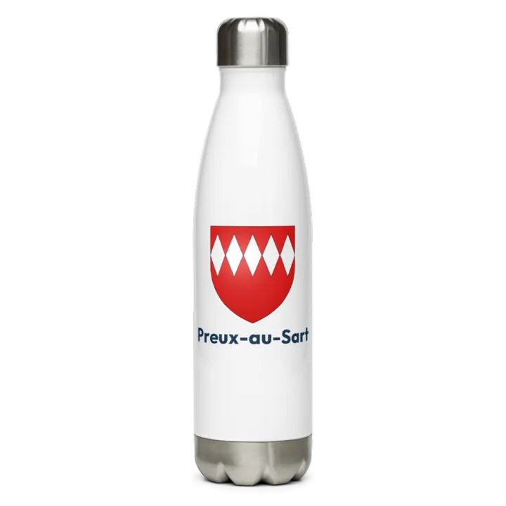 Gourde inox blason de Preux-au-Sart