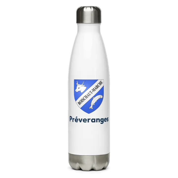 Gourde inox blason de Préveranges
