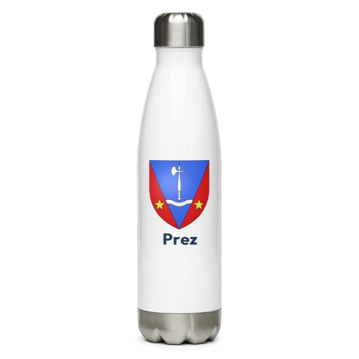 Gourde inox blason de Prez