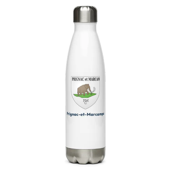Gourde inox — blason de Prignac-et-Marcamps