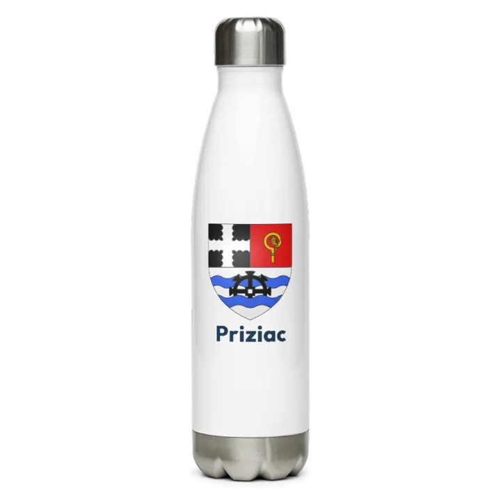 Gourde inox blason de Priziac