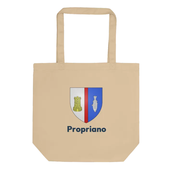 Tote bag coton bio — blason de Propriano
