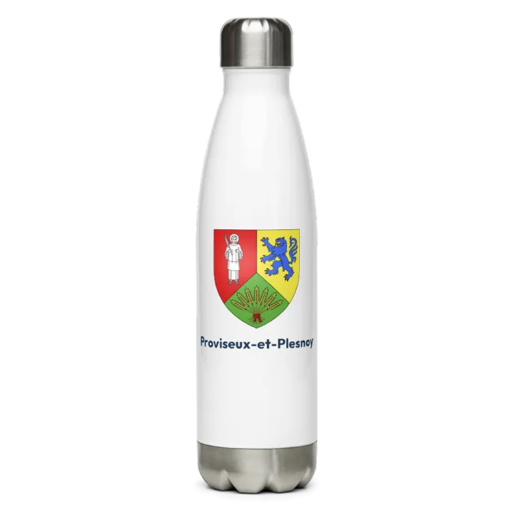 Gourde inox blason de Proviseux-et-Plesnoy