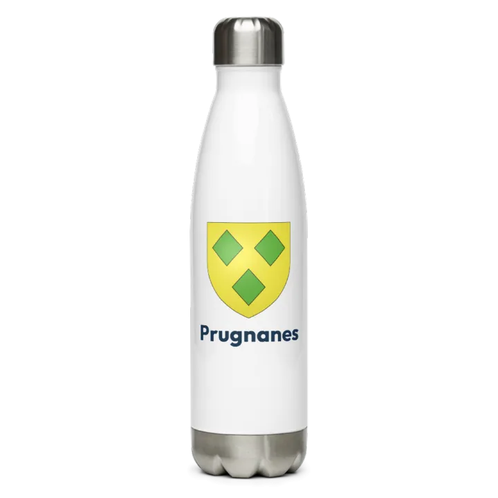 Gourde inox — blason de Prugnanes
