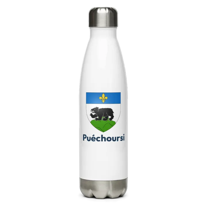 Gourde inox blason de Puéchoursi