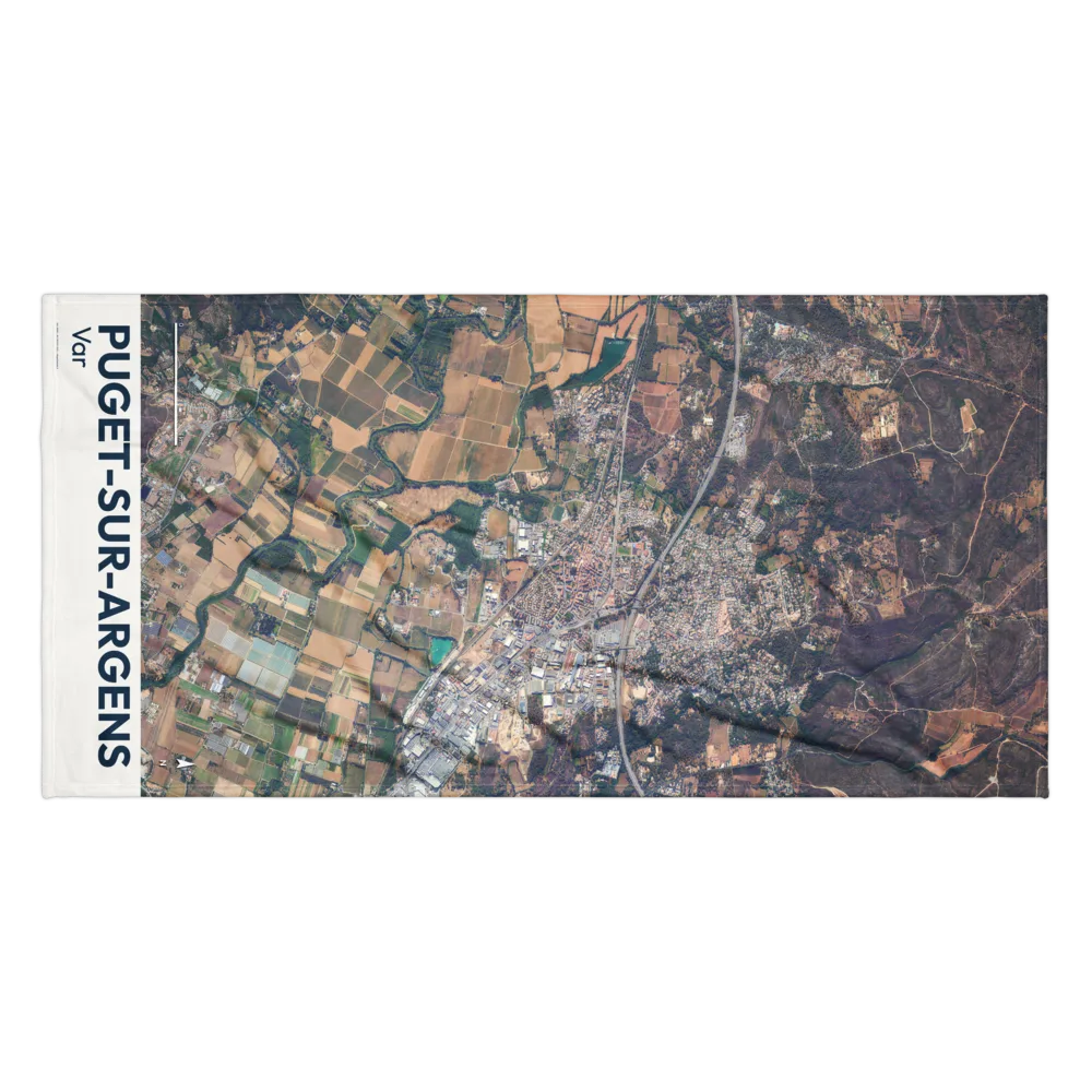 Serviette cartographique — carte de Puget-sur-Argens