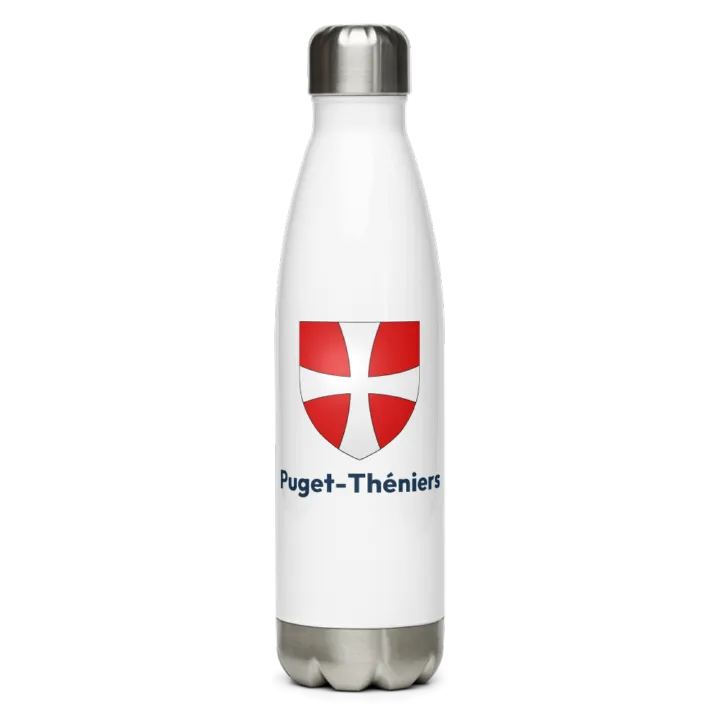 Gourde inox — blason de Puget-Théniers