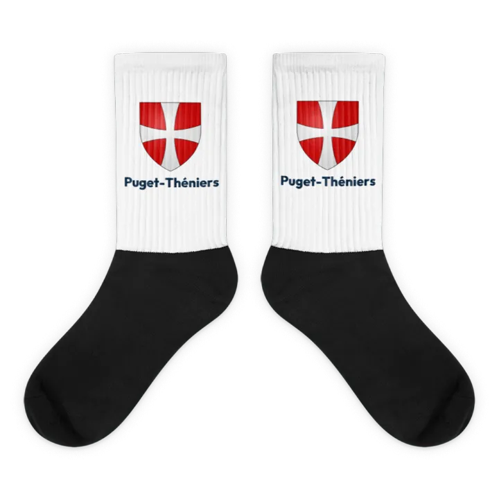 Chaussettes — blason de Puget-Théniers