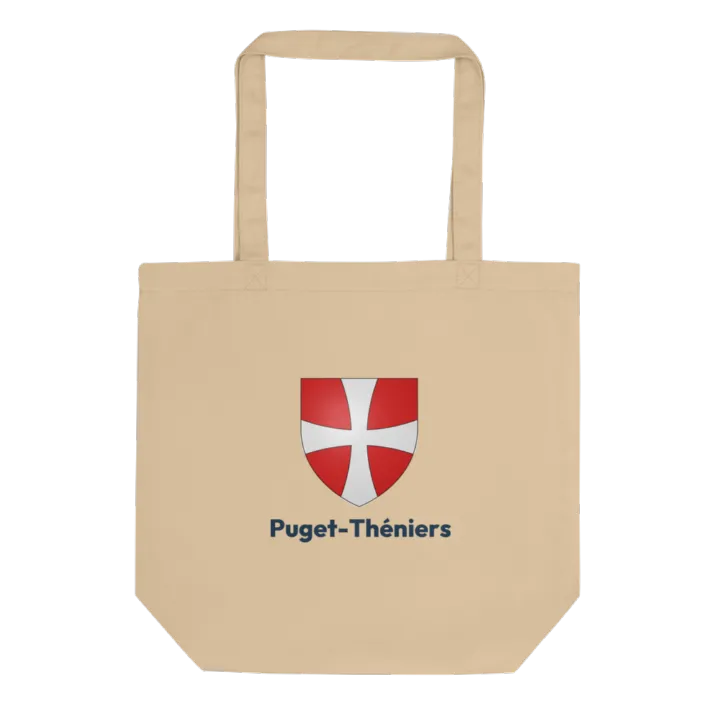 Tote bag coton bio — blason de Puget-Théniers