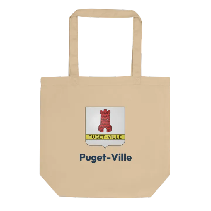 Tote bag coton bio — blason de Puget-Ville