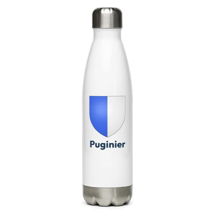 Gourde inox blason de Puginier