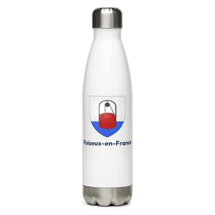 Gourde inox blason de Puiseux-en-France