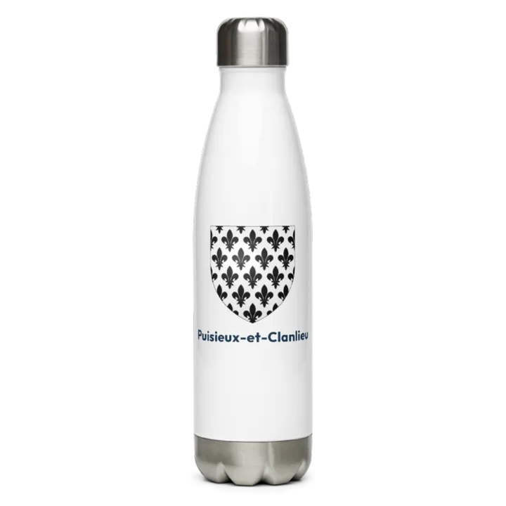 Gourde inox blason de Puisieux-et-Clanlieu