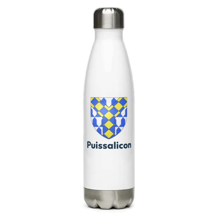Gourde inox blason de Puissalicon