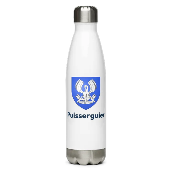 Gourde inox blason de Puisserguier
