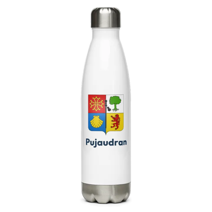 Gourde inox blason de Pujaudran