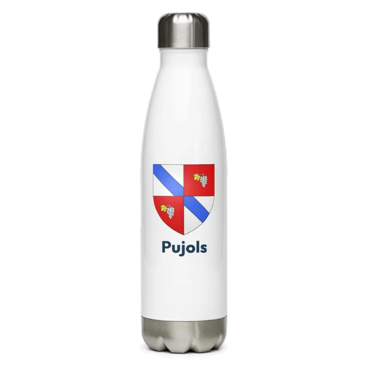 Gourde inox blason de Pujols